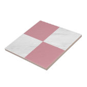 Moderne Roze Gouden Grijze Marmer Geometrische Sch Tegeltje (Zijkant)