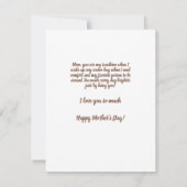 Moderne Roze Gouden Harten Moederdag Foto Feestdagenkaart (Achterkant)