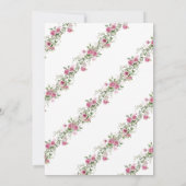 Moderne roze gouden kruis & boog bevestiging kaart (Achterkant)