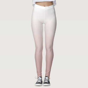 Moderne Roze Gouden Ombre Leggings