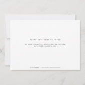 Moderne roze gouden script foto save the date (Achterkant)