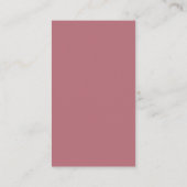Moderne Roze Gouden Script Minimale Trouwwebsite Informatiekaartje (Achterkant)