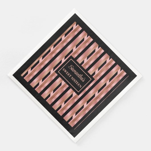 Moderne Roze Gouden Servetten Trend Table Organize (Hoek)