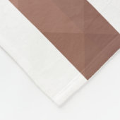 Moderne roze gouden strepen chic girl fleece deken (Hoek)