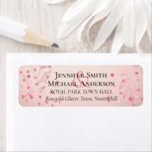 Moderne Roze Gouden Trendy Budget Bruiloft