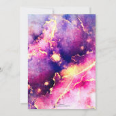 Moderne roze gouden vloeibare kunst Abstract Kaart (Achterkant)