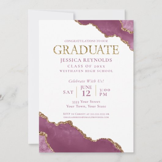 Moderne roze goudfotograaf kaart (Voorkant)