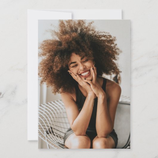 Moderne roze goudfotograaf kaart (Achterkant)