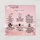 Moderne roze goudWaterverf Cupcake Care Square Bu Vierkante Visitekaartje (Voorkant)