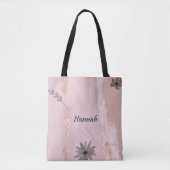 Moderne roze goudWaterverf Tote Bag (Voorkant)