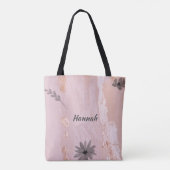 Moderne roze goudWaterverf Tote Bag (Achterkant)