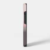 Moderne Roze Gradiënt Aangepaste Naam Monogram iPhone Hoesje (Linkerkant)