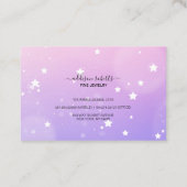 Moderne roze gradiënt juwelen visitekaartje (Achterkant)