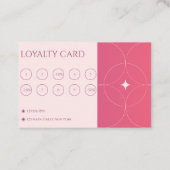 Moderne Roze Gradiënt Make-up Artiest Marketing Klantenkaartje (Achterkant)