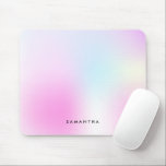 Moderne Roze Gradiënt Monogram Naam Muismat<br><div class="desc">Moderne Roze Gradiënt Monogram Naam</div>