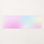 Moderne Roze Gradiënt Monogram Naam Yogamat (Achterkant (horizontaal))