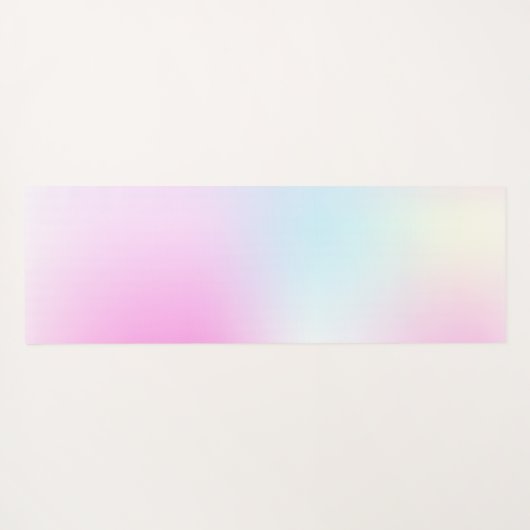 Moderne Roze Gradiënt Monogram Naam Yogamat (Achterkant (horizontaal))