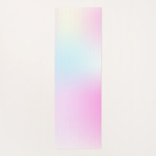 Moderne Roze Gradiënt Monogram Naam Yogamat (Achterkant)