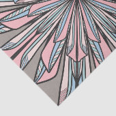 Moderne roze grijze meetkundige Abstracte ventilat Tissuepapier (Detail)