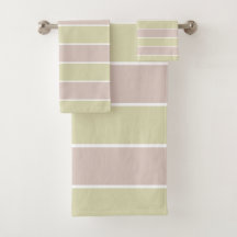 Moderne Roze Groen Strepen Patroon