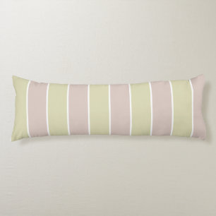 Moderne Roze Groen Strepenpatroon Lichaamskussen