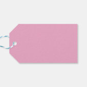 Moderne roze groene kleurenblok Aangepast bedankt Cadeaulabel (Achterkant Horizontaal)