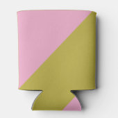 Moderne roze groene kleurenblok Aangepaste bat Mit Blikjeskoeler (Achterkant)