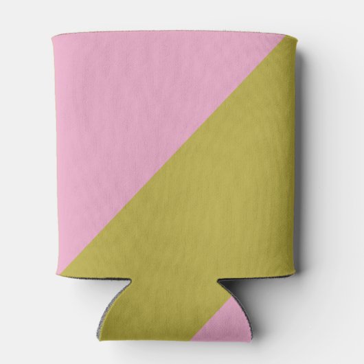 Moderne roze groene kleurenblok Aangepaste bat Mit Blikjeskoeler (Achterkant)