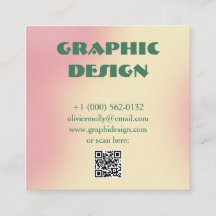 Moderne roze & groene verloopkaart