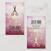 moderne roze haarstaarster visitekaartje (Voorkant / Achterkant)