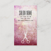 moderne roze haarstaarster visitekaartje (Achterkant)