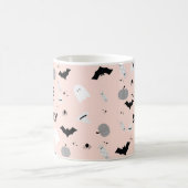 Moderne roze halloween Laten we spektachtig worden Koffiemok (Center)