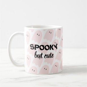 Moderne roze halloween Spooky but Cute Koffiemok