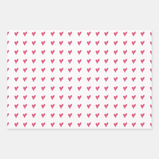 Moderne roze handleiding inpakpapier vel (Voorkant 2)