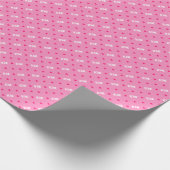 Moderne Roze Hart & Liefde Typografie Cadeau Cadeaupapier (Hoek)