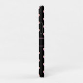 Moderne roze harten op zwart Case-Mate iPhone case (Achterkant/rechts)