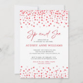 Moderne Roze Harten Sip en See Kaart (Voorkant)