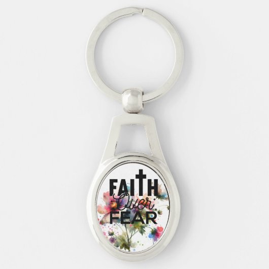 Moderne ROZE & INDIGO Waterverf FLORALE KWALITEITS Sleutelhanger (Voorkant)