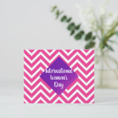 Moderne roze Internationale Vrouwendag Briefkaart (Staand voorkant)