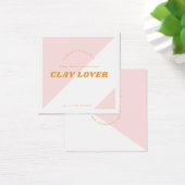 Moderne roze Kaart voor juwelenvertoning (Bureau)