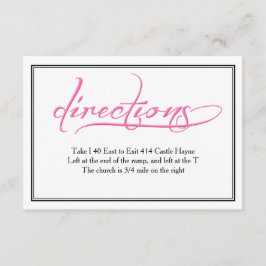 Moderne roze kalligrafie Kaart bruiloft