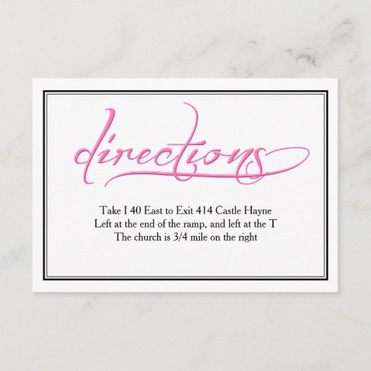 Moderne roze kalligrafie Kaart bruiloft (Voorkant)