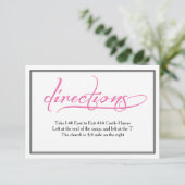 Moderne roze kalligrafie Kaart bruiloft (Staand voorkant)