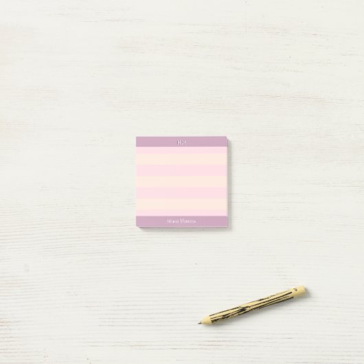 Moderne roze Kantoor leraar mam-student Post-it® Notes (Op bureau)