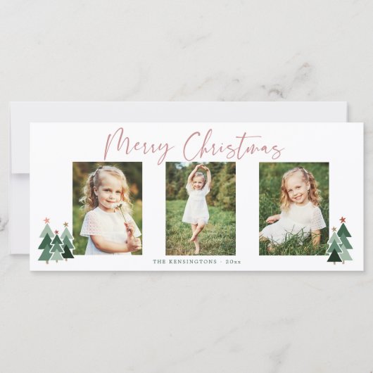 Moderne roze kerstavond 3 Foto (Voorkant)