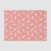 Moderne Roze Kerstboom Cadeaupapier Tissuepapier (Voorkant)