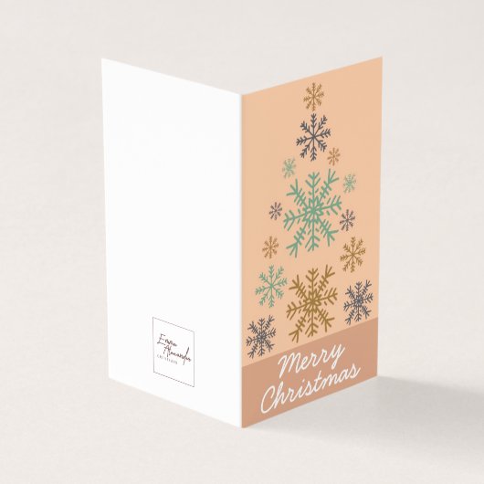 Moderne roze kerstverpakking van 25 Kaarten (Buitenkant)