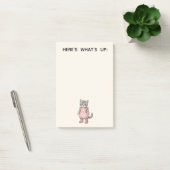 Moderne Roze Kitty Cadeau-ideeën voor Kinderverjaa Post-it® Notes (Kantoor)