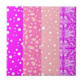 Moderne roze kleuren (textuur) Decoratief vierkant Tegeltje