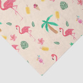 Moderne roze, kleurrijke waterverf tropische bloem tissuepapier (Detail)